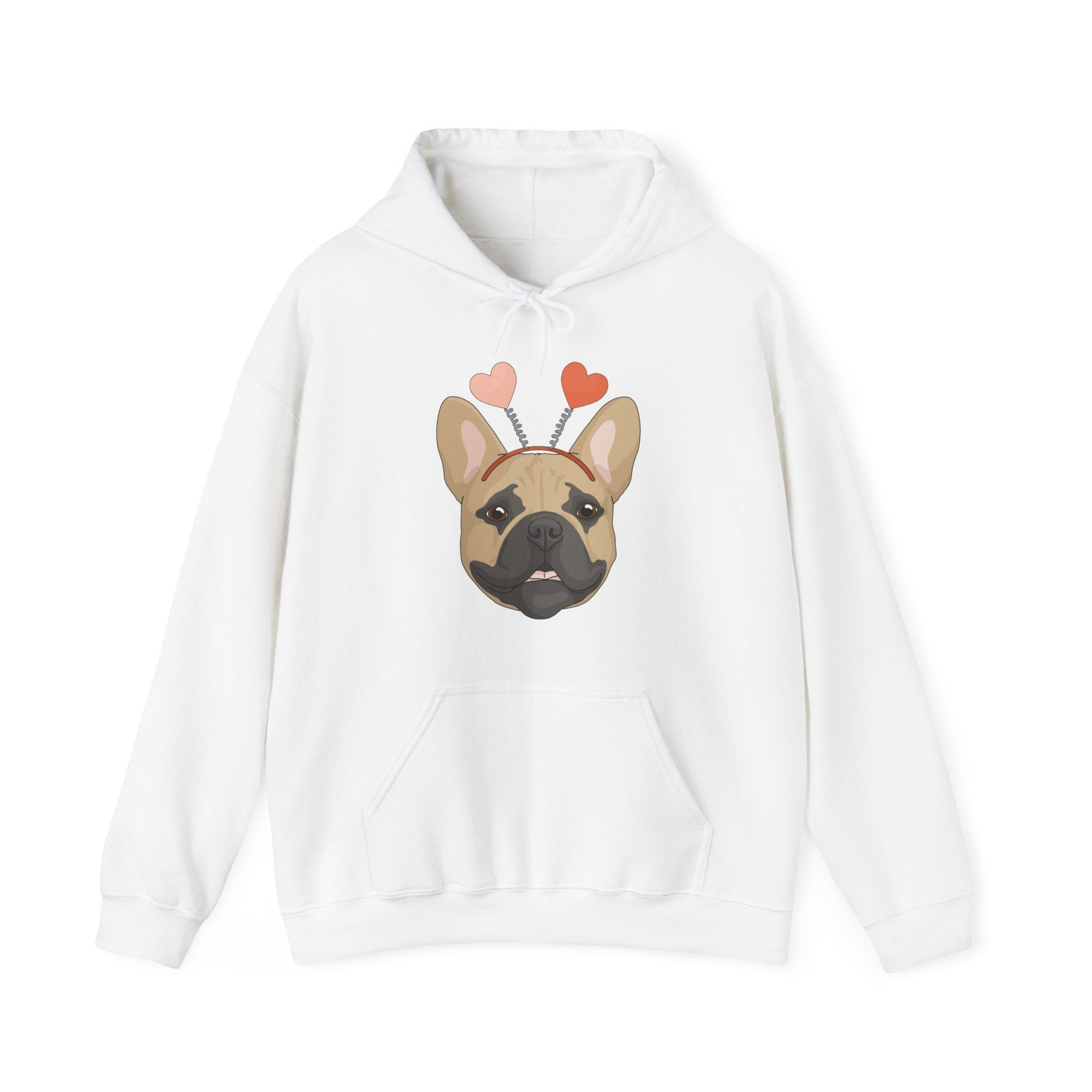 A Very Frenchie Valentine | Hooded Sweatshirt - Detezi Designs-27763486961822612019