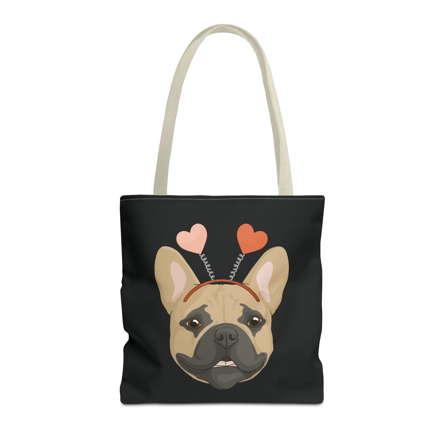 A Very Frenchie Valentine | Tote Bag - Detezi Designs-16228297029323785779