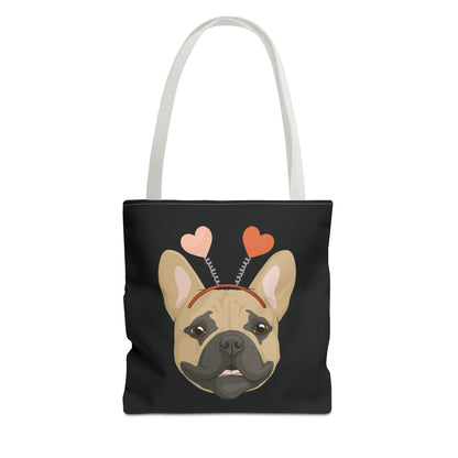 A Very Frenchie Valentine | Tote Bag - Detezi Designs-18294866305867023682