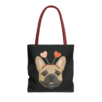 A Very Frenchie Valentine | Tote Bag - Detezi Designs-26285116275978345769