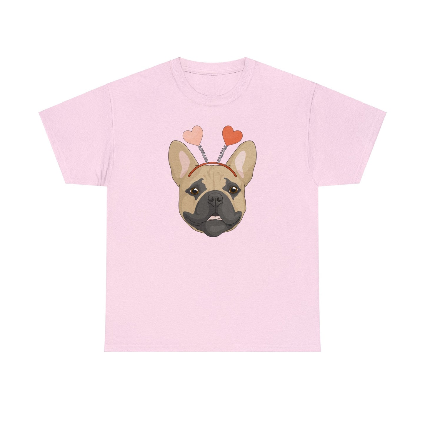 A Very Frenchie Valentine | Unisex T-shirt - Detezi Designs-25993448103954992604