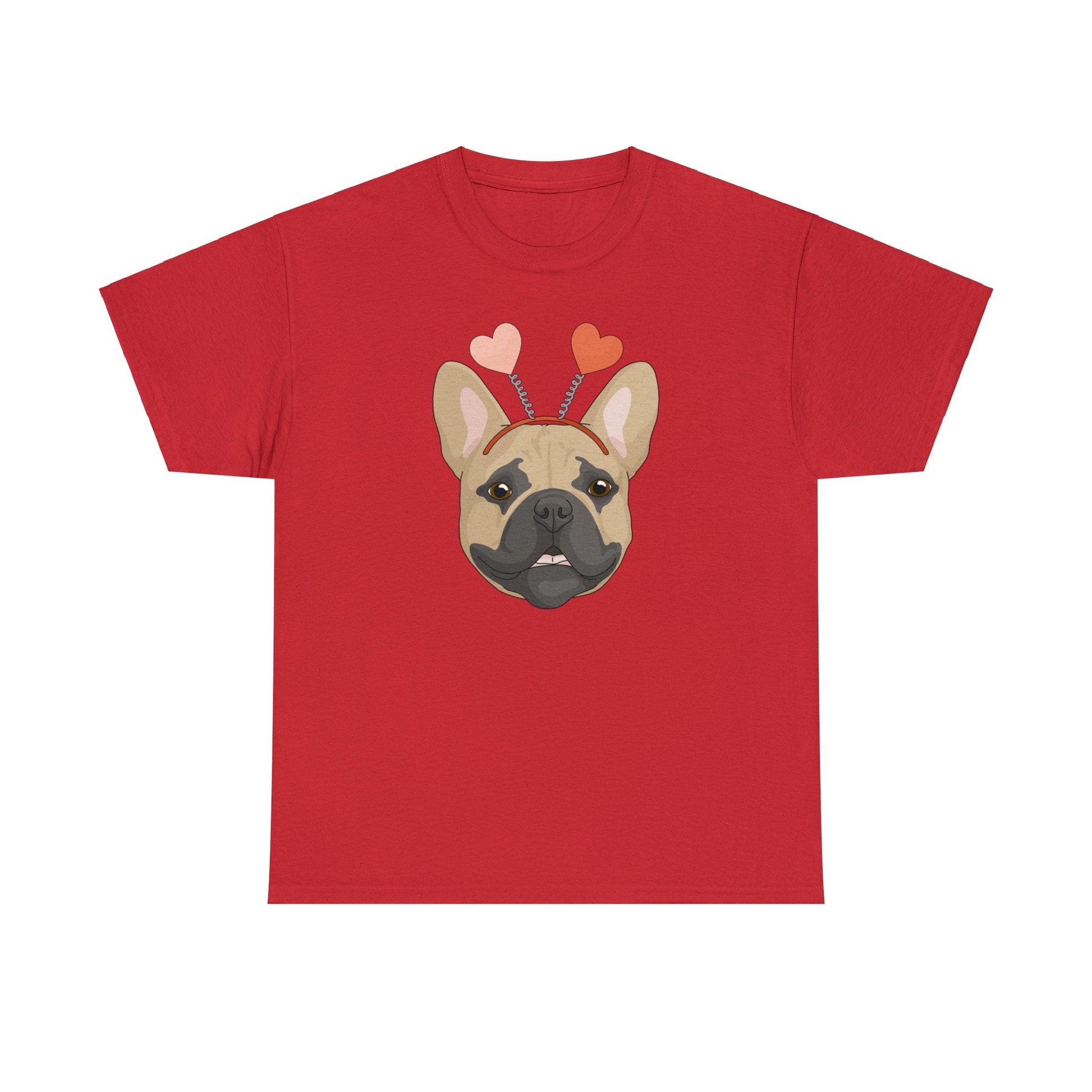 A Very Frenchie Valentine | Unisex T-shirt - Detezi Designs-26363008611950584676