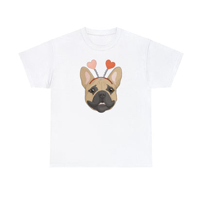 A Very Frenchie Valentine | Unisex T-shirt - Detezi Designs-30255507475587597381