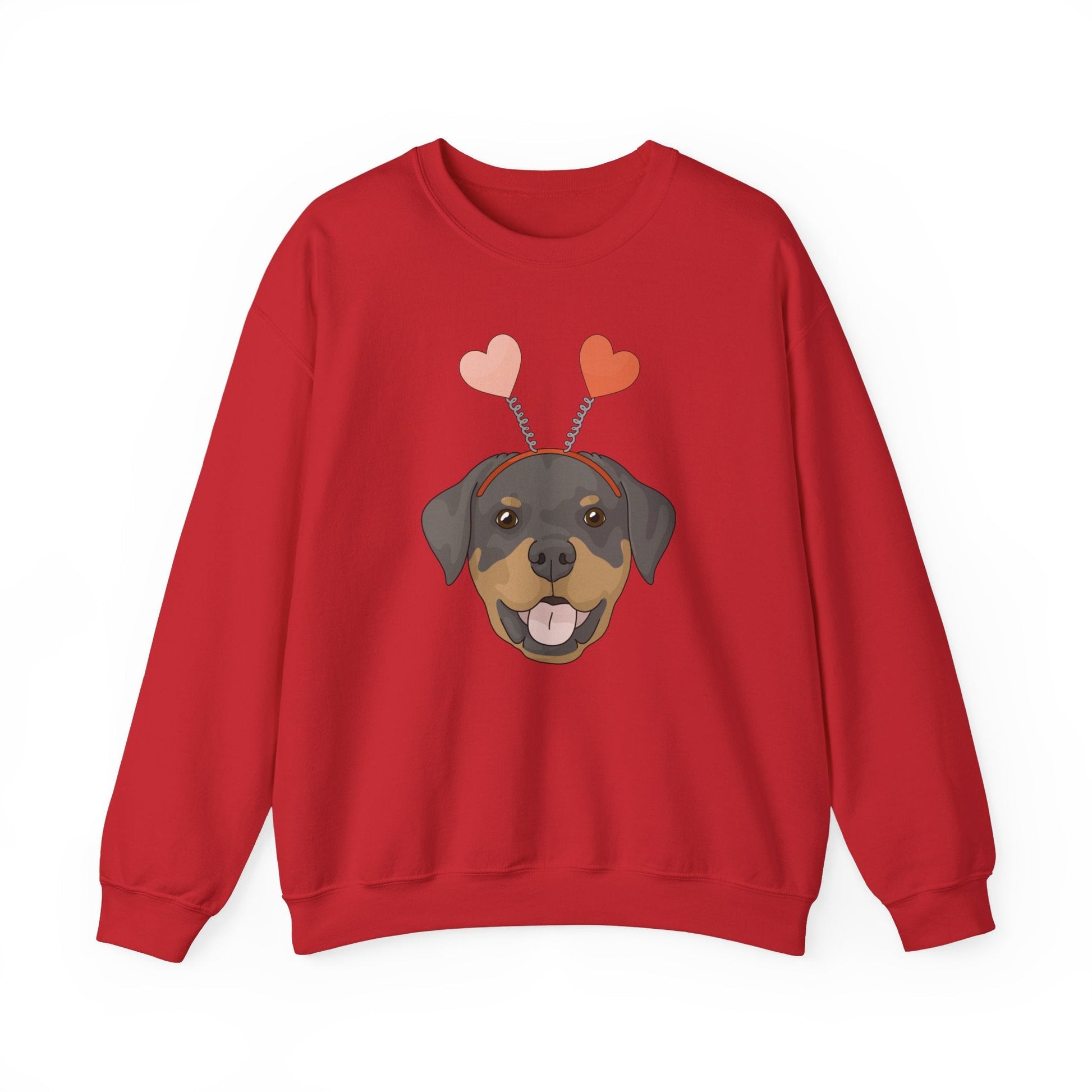 A Very Rottie Valentine | Crewneck Sweatshirt - Detezi Designs-10388507283816749749