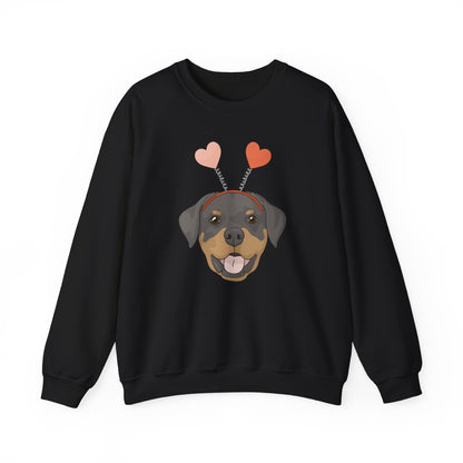 A Very Rottie Valentine | Crewneck Sweatshirt - Detezi Designs-63384100833386227167