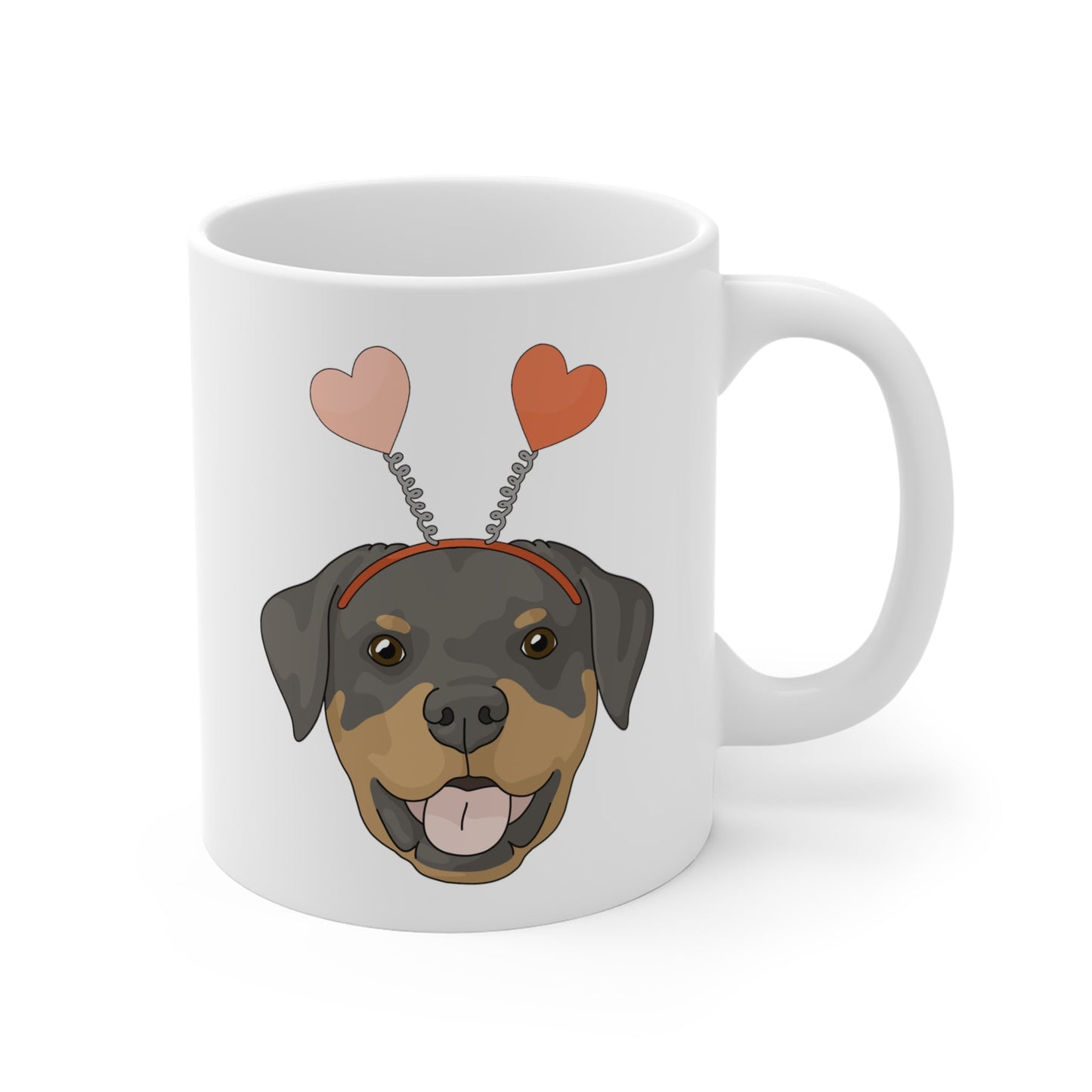 A Very Rottie Valentine | Mug - Detezi Designs-33362320775687303426