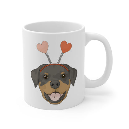 A Very Rottie Valentine | Mug - Detezi Designs-33362320775687303426