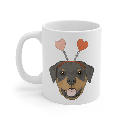 A Very Rottie Valentine | Mug - Detezi Designs-33362320775687303426