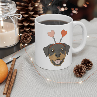 A Very Rottie Valentine | Mug - Detezi Designs-33362320775687303426