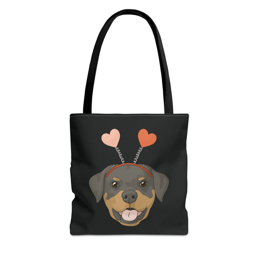 A Very Rottie Valentine | Tote Bag - Detezi Designs-18463815646243080618