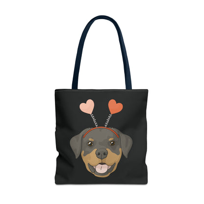 A Very Rottie Valentine | Tote Bag - Detezi Designs-32784234980914830014