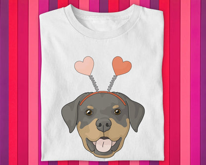 A Very Rottie Valentine | Unisex T-shirt - Detezi Designs-10270208762406916625