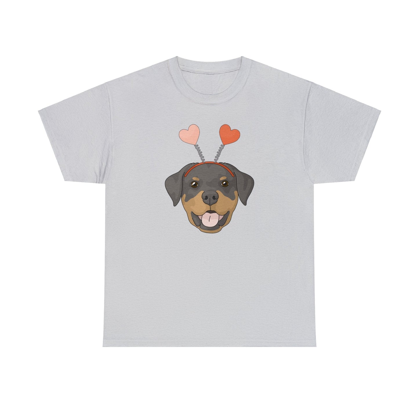 A Very Rottie Valentine | Unisex T-shirt - Detezi Designs-10495370740899082659