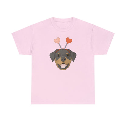 A Very Rottie Valentine | Unisex T-shirt - Detezi Designs-19893044133939910297