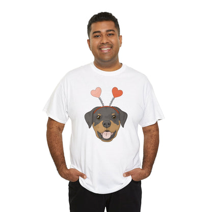 A Very Rottie Valentine | Unisex T-shirt - Detezi Designs-20081091608037869328