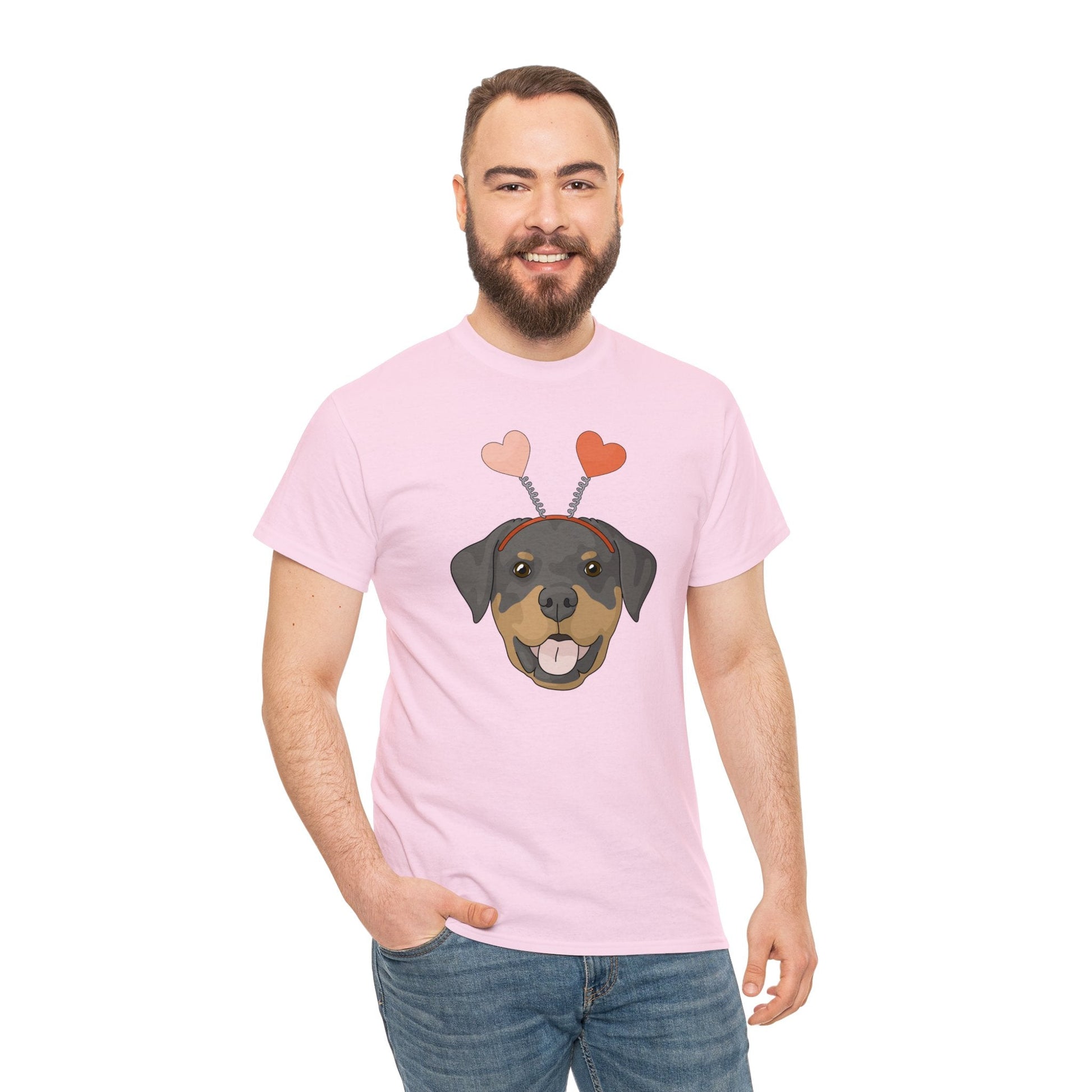 A Very Rottie Valentine | Unisex T-shirt - Detezi Designs-20081091608037869328