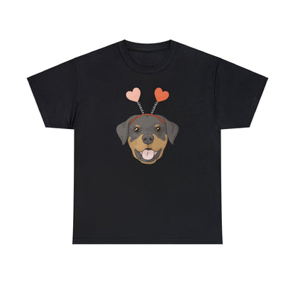 A Very Rottie Valentine | Unisex T-shirt - Detezi Designs-20081091608037869328