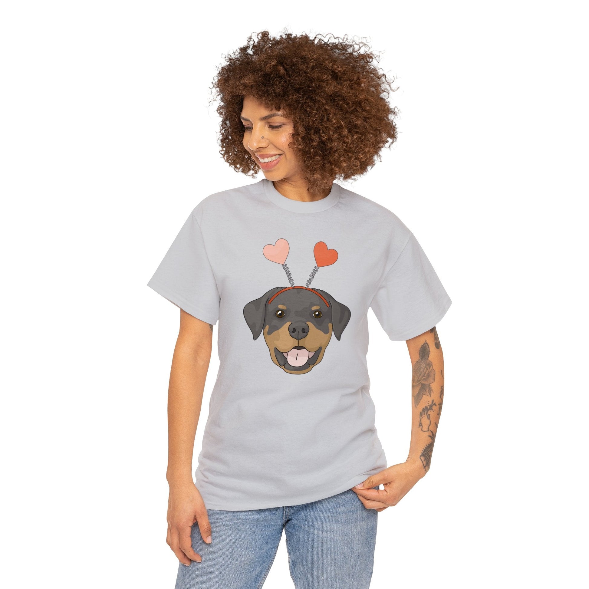 A Very Rottie Valentine | Unisex T-shirt - Detezi Designs-20081091608037869328
