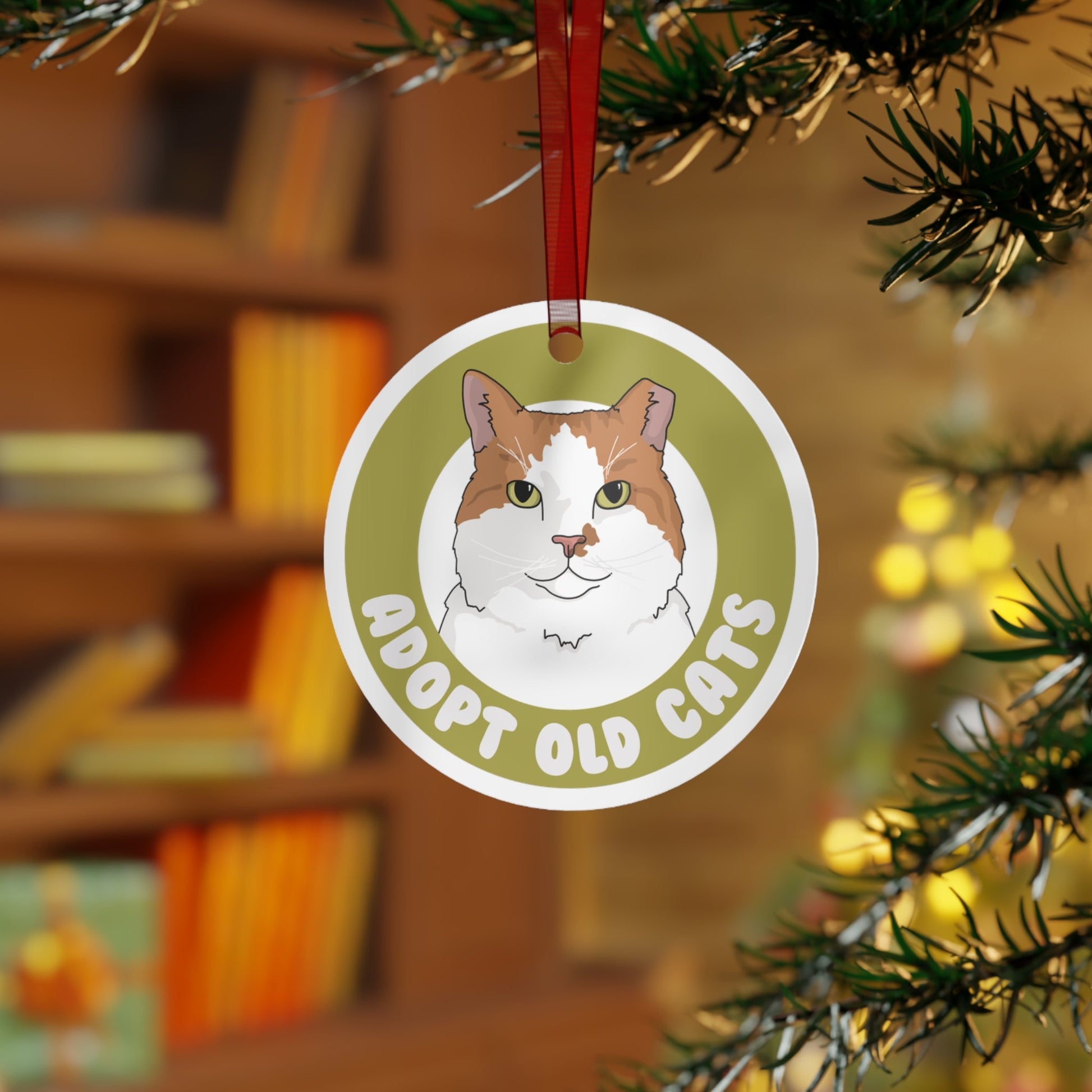 Adopt Old Cats | 2023 Holiday Ornament - Detezi Designs-68781975444016995488