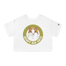 Load image into Gallery viewer, Adopt Old Cats | Champion Cropped Tee - Detezi Designs-82534981347868859203
