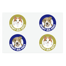 Load image into Gallery viewer, Adopt Old Cats + Dogs | Sticker Sheet - Detezi Designs-10117944196251212585
