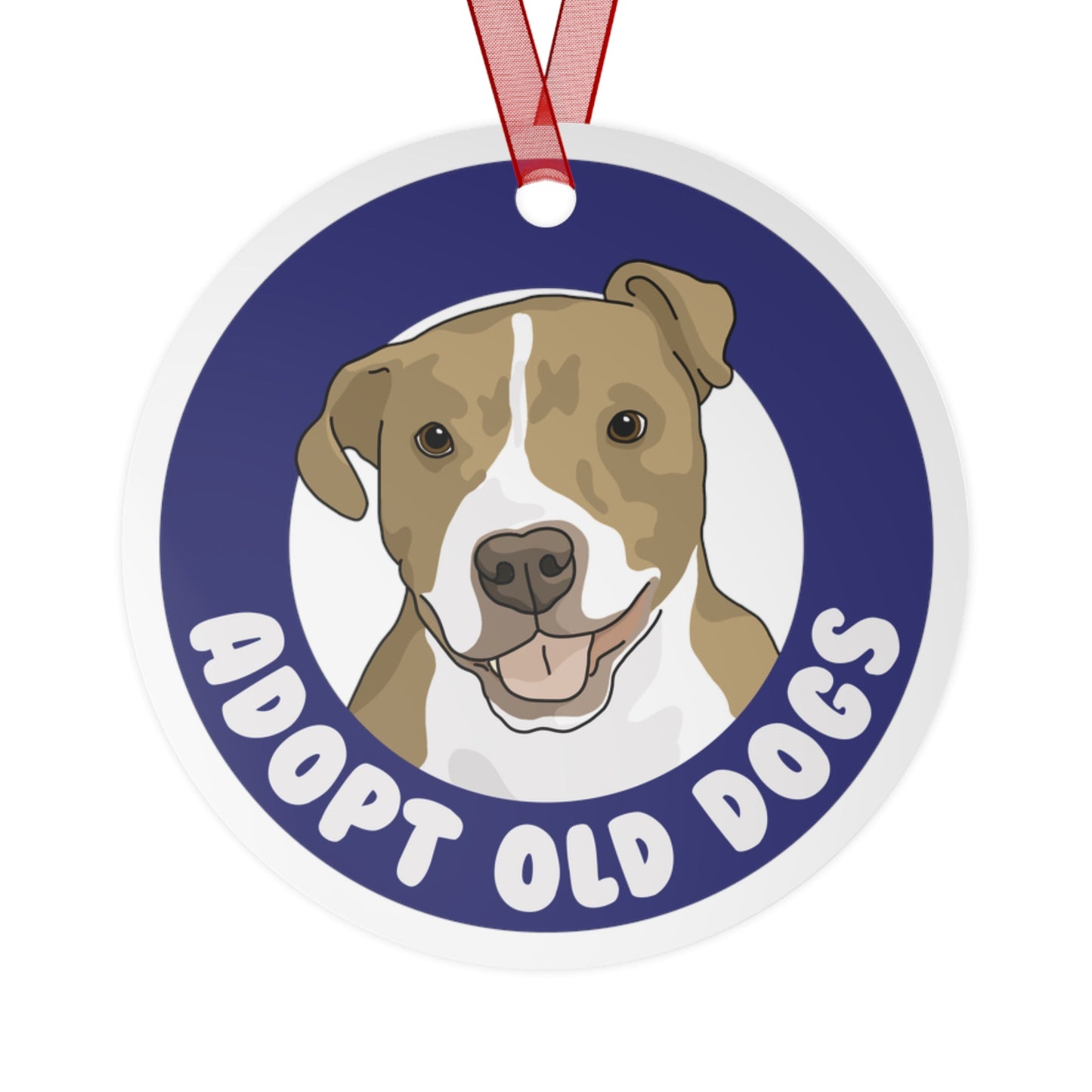 Adopt Old Dogs | 2023 Holiday Ornament - Detezi Designs-18073350108157476604