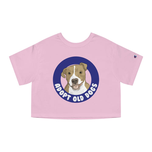Adopt Old Dogs | Champion Cropped Tee - Detezi Designs-25623641015071982520