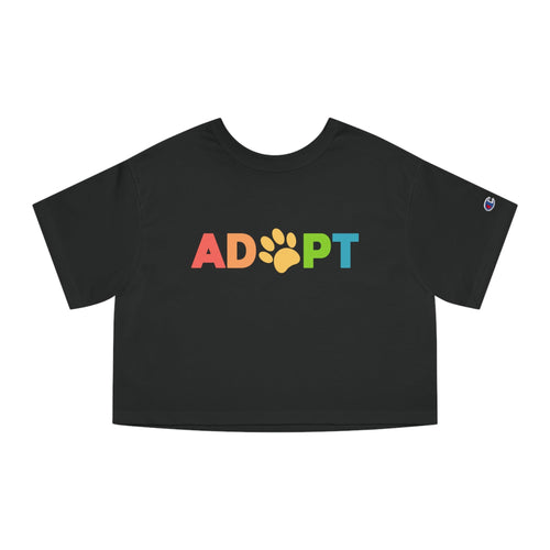 Adopt Rainbow | Champion Cropped Tee - Detezi Designs-51805722873850741122