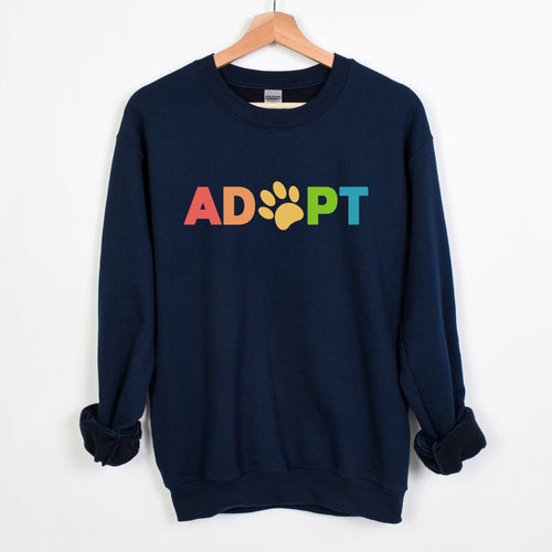Adopt Rainbow | Crewneck Sweatshirt - Detezi Designs-93805610377272930862