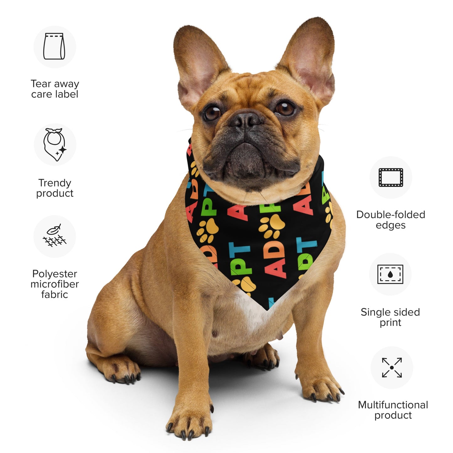 Adopt Rainbow | Square Bandana (3 Sizes!) - Detezi Designs-3037263_16031