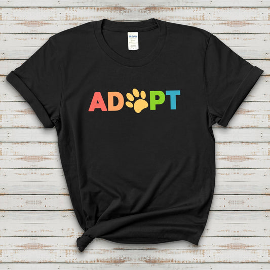 Adopt Rainbow | Text Tees - Detezi Designs-20432268766551217344