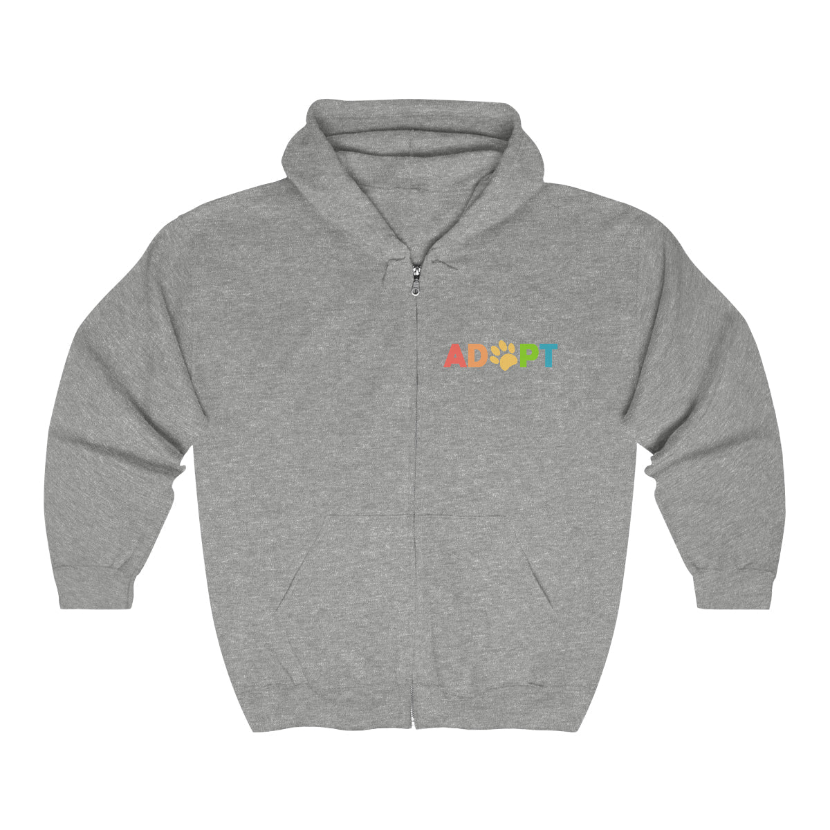 Adopt Rainbow | Zip-up Sweatshirt - Detezi Designs-23654626937191278840