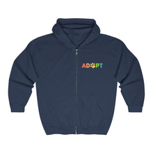 Load image into Gallery viewer, Adopt Rainbow | Zip-up Sweatshirt - Detezi Designs-80955117287955213497
