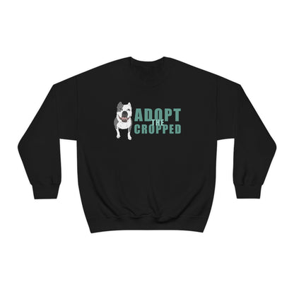 Adopt The Cropped | Crewneck Sweatshirt - Detezi Designs-30973066805009892461