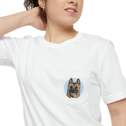 Akita | Pocket T-shirt - Detezi Designs-15670750551905547802