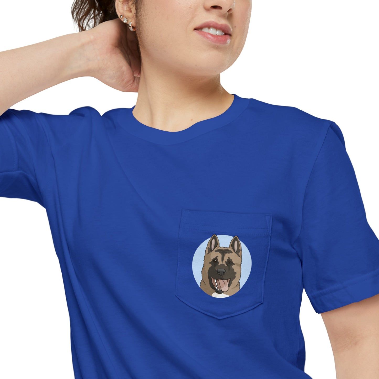 Akita | Pocket T-shirt - Detezi Designs-15670750551905547802