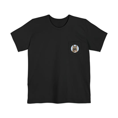 Akita | Pocket T-shirt - Detezi Designs-32996772172170005313