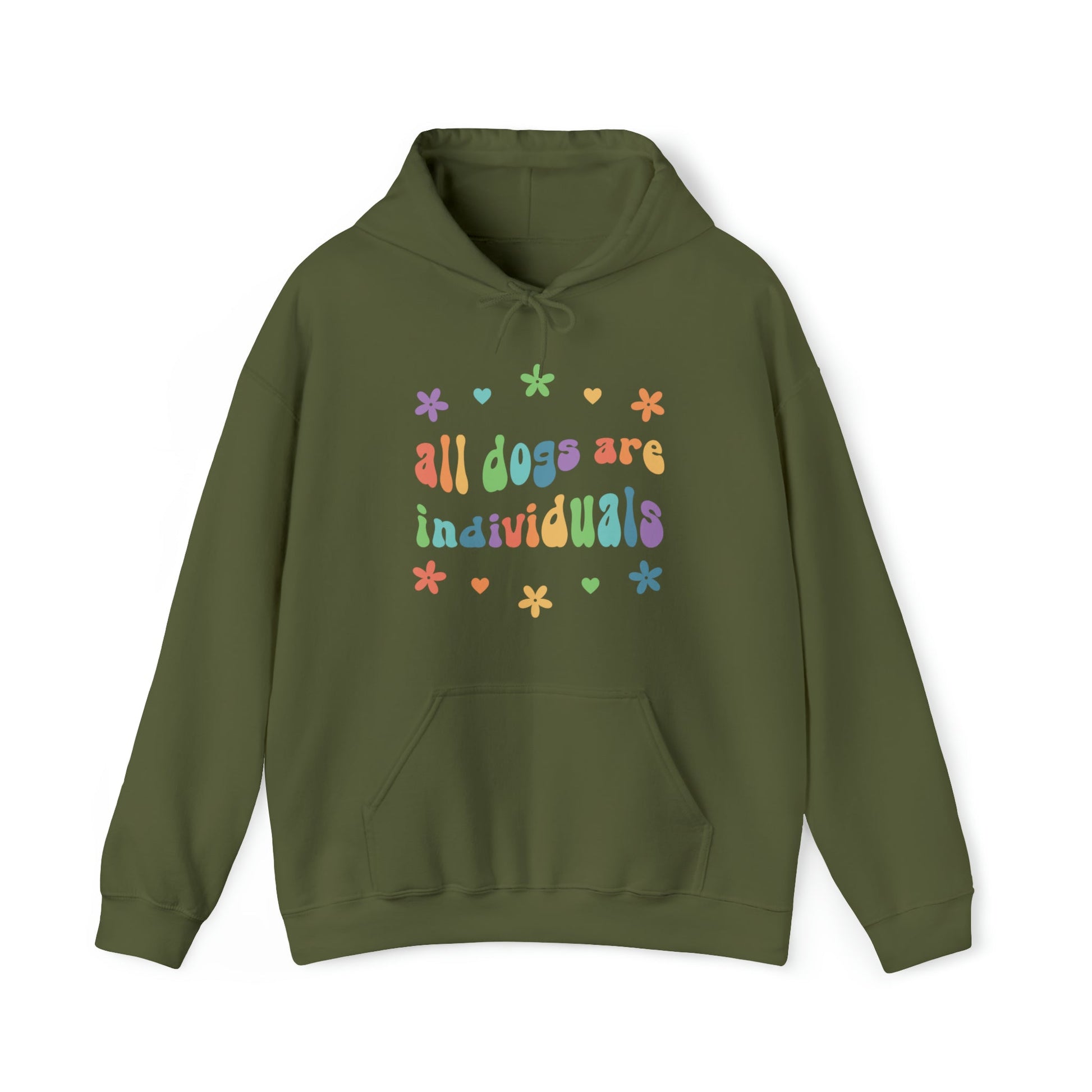 All Dogs are Individuals | Hooded Sweatshirt - Detezi Designs-22624036052468079688