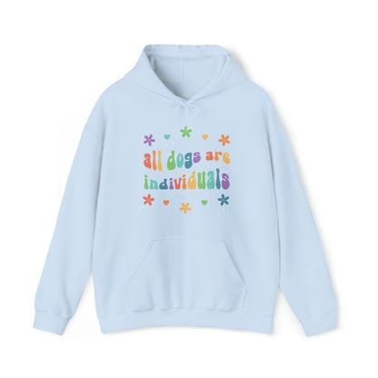 All Dogs are Individuals | Hooded Sweatshirt - Detezi Designs-28729497795656411120