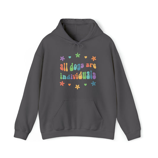 All Dogs are Individuals | Hooded Sweatshirt - Detezi Designs-49120088128527742211