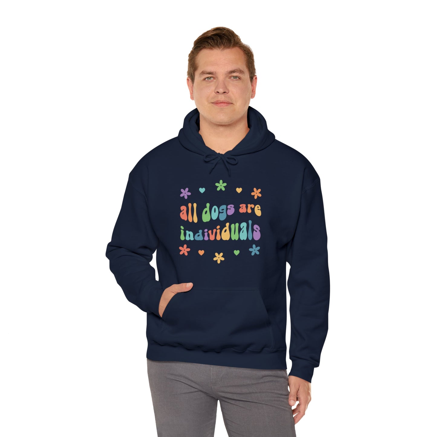 All Dogs are Individuals | Hooded Sweatshirt - Detezi Designs-53906888762041354529