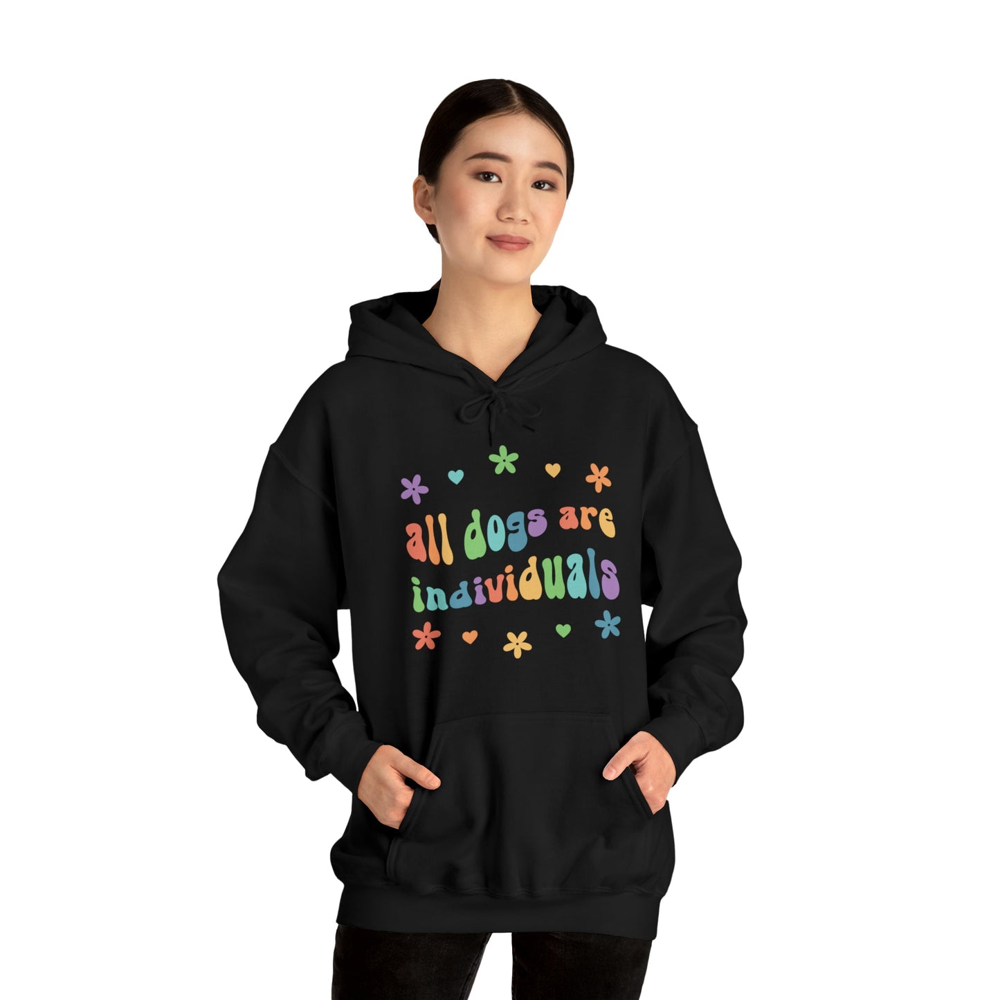 All Dogs are Individuals | Hooded Sweatshirt - Detezi Designs-53906888762041354529