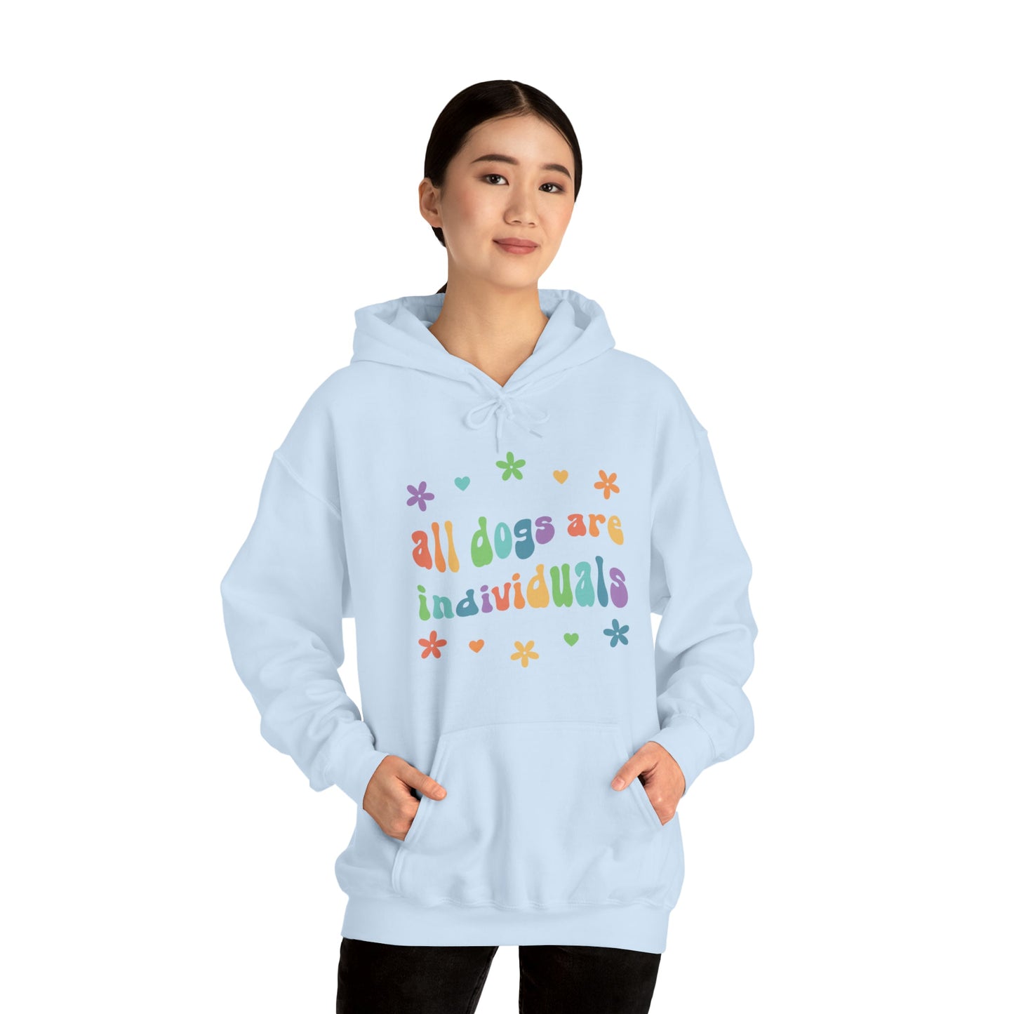 All Dogs are Individuals | Hooded Sweatshirt - Detezi Designs-53906888762041354529