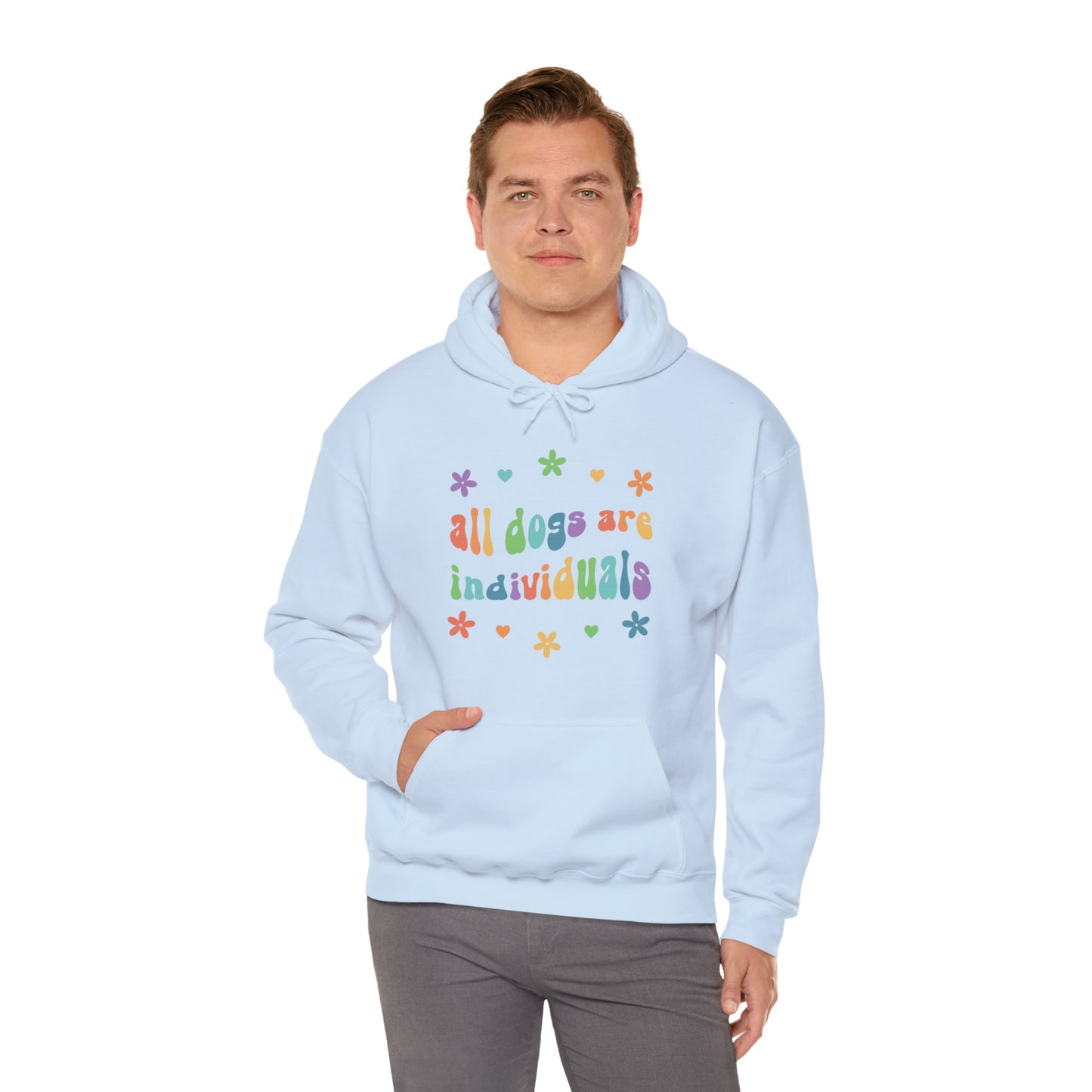 All Dogs are Individuals | Hooded Sweatshirt - Detezi Designs-53906888762041354529