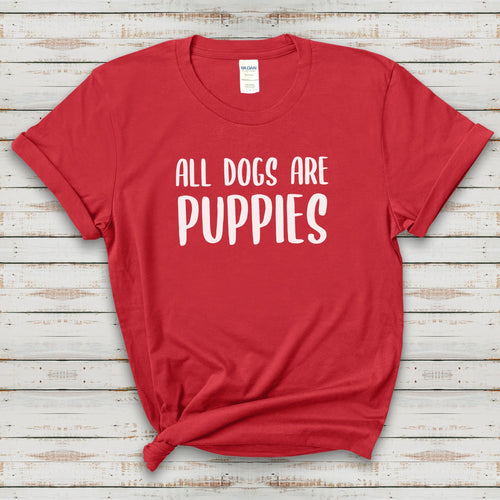 All Dogs Are Puppies | Text Tees - Detezi Designs-94977250481198691116