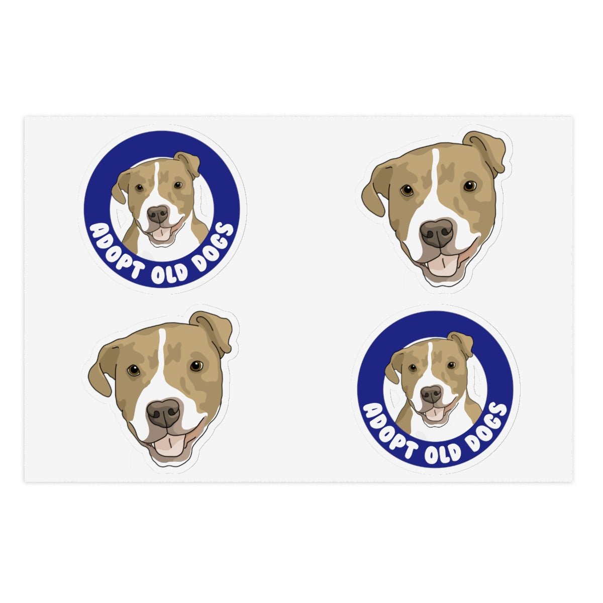 Alma | Adopt Old Dogs | Sticker Sheets - Detezi Designs-27805692235249717470