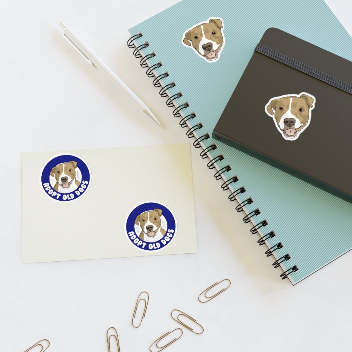 Alma | Adopt Old Dogs | Sticker Sheets - Detezi Designs-33941161671832471138