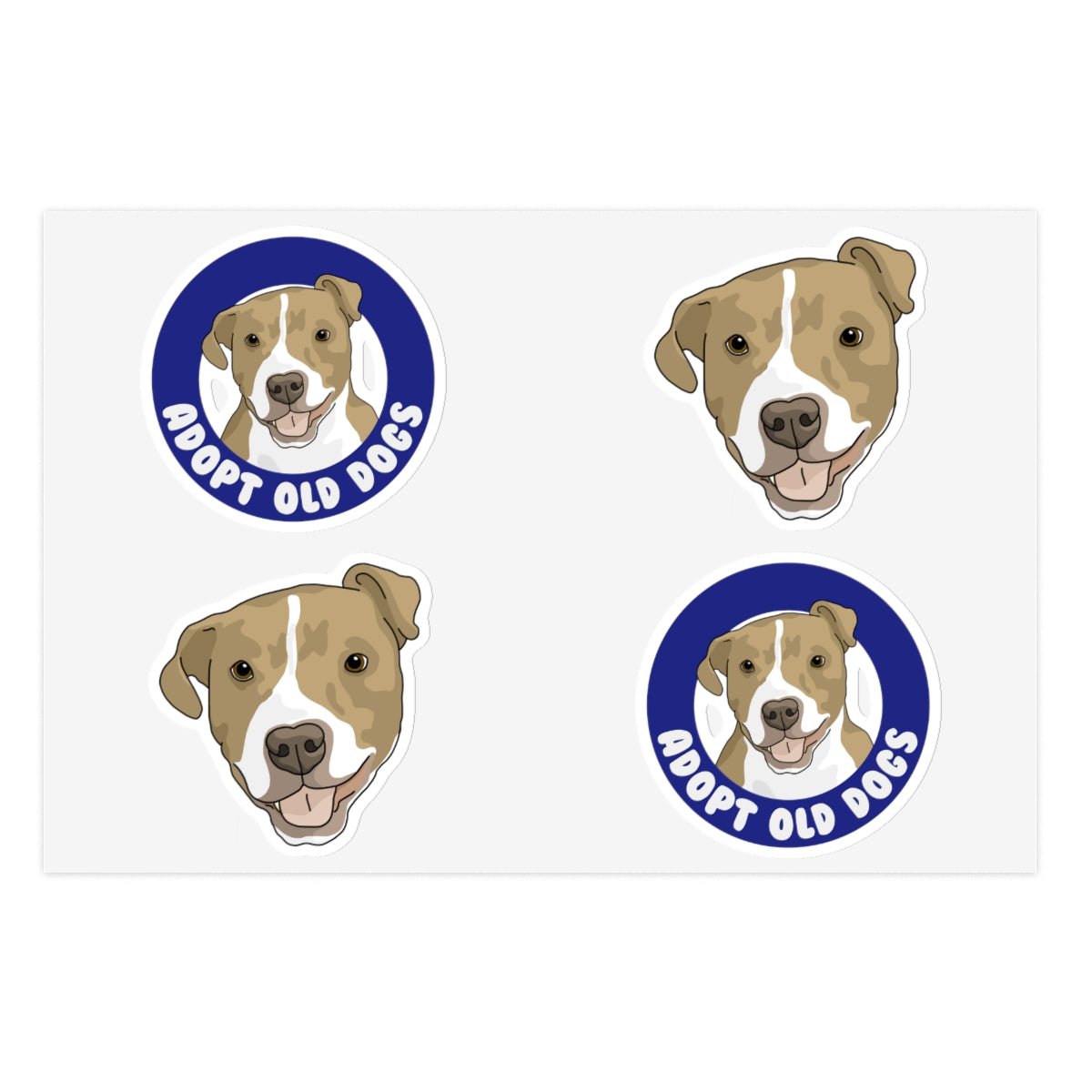 Alma | Adopt Old Dogs | Sticker Sheets - Detezi Designs-33941161671832471138