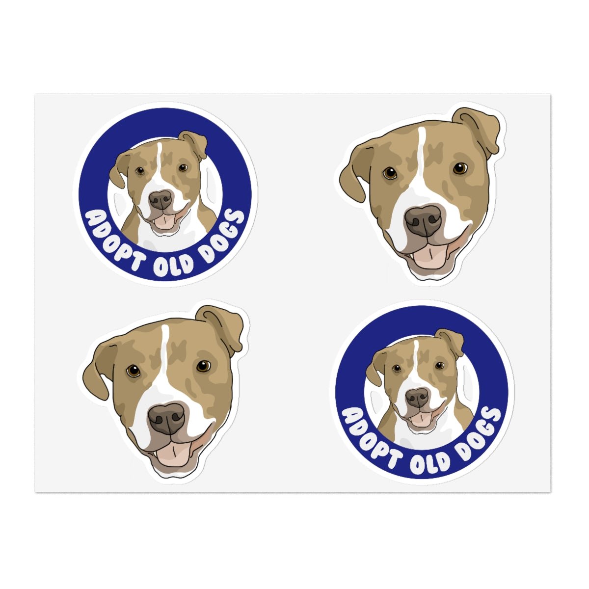 Alma | Adopt Old Dogs | Sticker Sheets - Detezi Designs-42991741223009545789