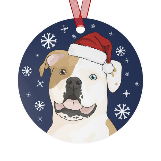 American Bulldog | 2023 Holiday Ornament - Detezi Designs-10706898000837350823